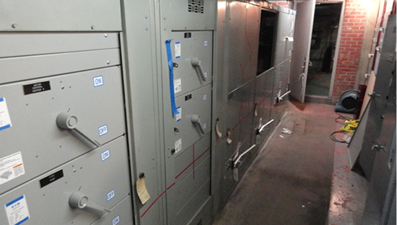 Water-damaged 480-volt switchboards – electrical engineering atlanta ga